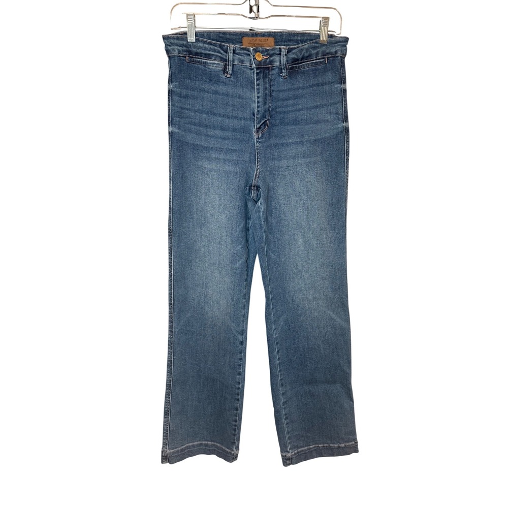 Judy Blue Straight Leg Jeans Medium Wash Women's Size 9/29 - Picture 2 of 10